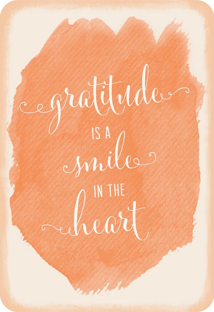 Gratitude Is a Smile in the Heart Thank You Card