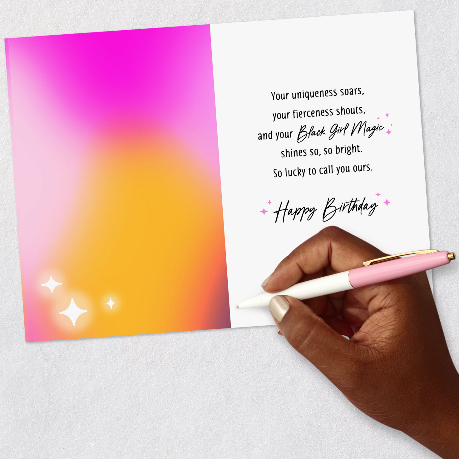 Your Black Girl Magic Shines So Bright Birthday Card for Daughter, , large image number 6