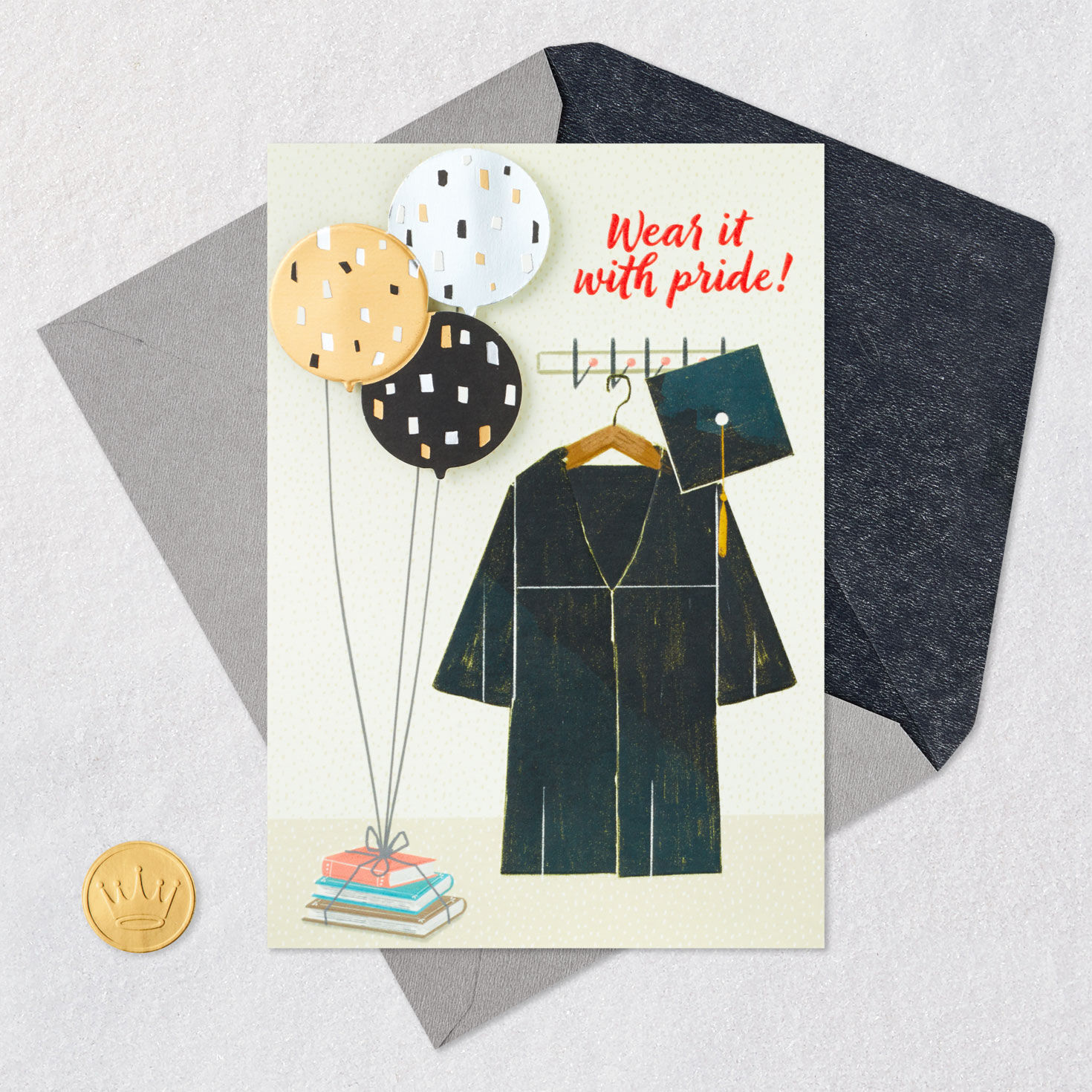 Cap and Gown Graduation Card  image number 5