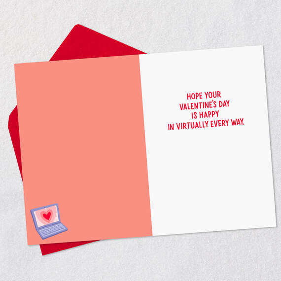 Cupid Working From Home Funny Valentine's Day Card, , large image number 3