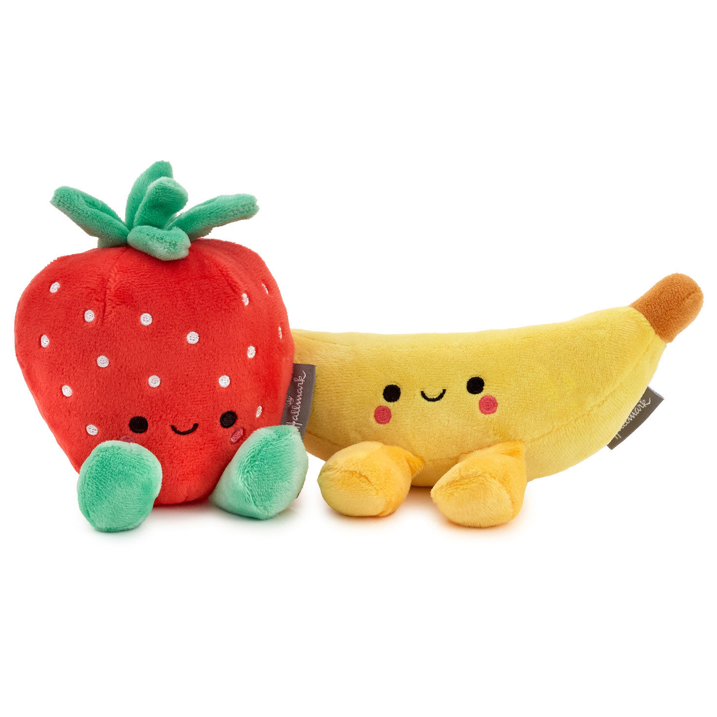 Better Together Strawberry and Banana Magnetic Plush Pair, 5.5"