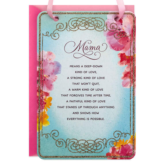 Your Love Is a Gift Mother's Day Card for Mama With Hangable Print, , large image number 1