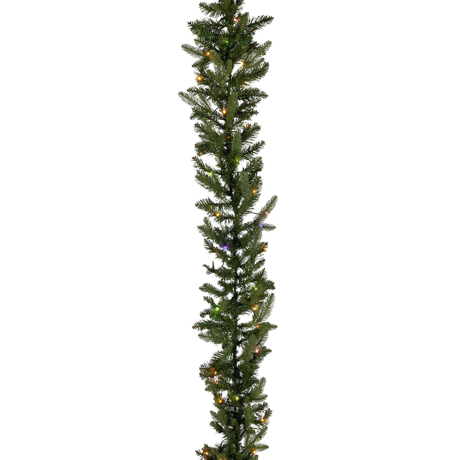 9 ft Pre-Lit Natural Cut Saginaw Spruce Garland with 100 Color-Changing LED Lights front image number 2