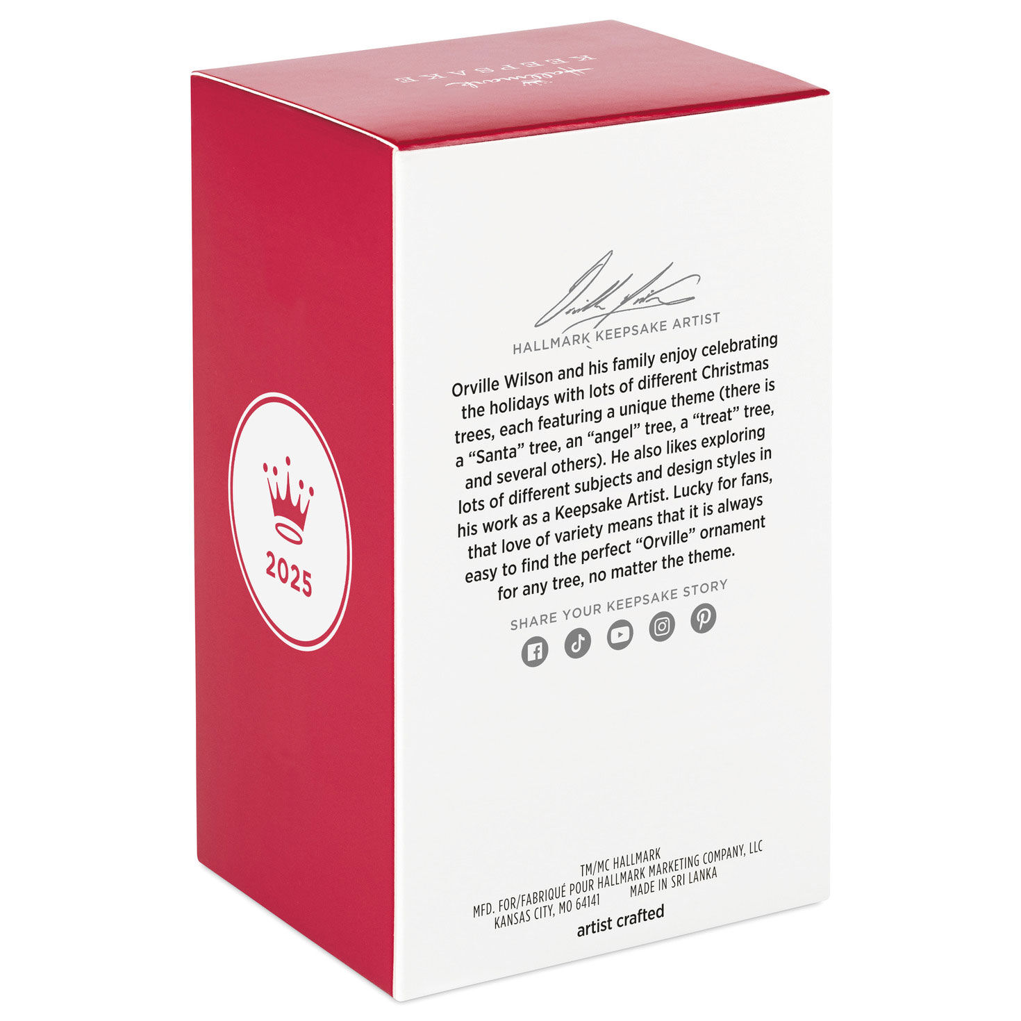 Mario Kart Princess Peach Keepsake Ornament package back image number 9