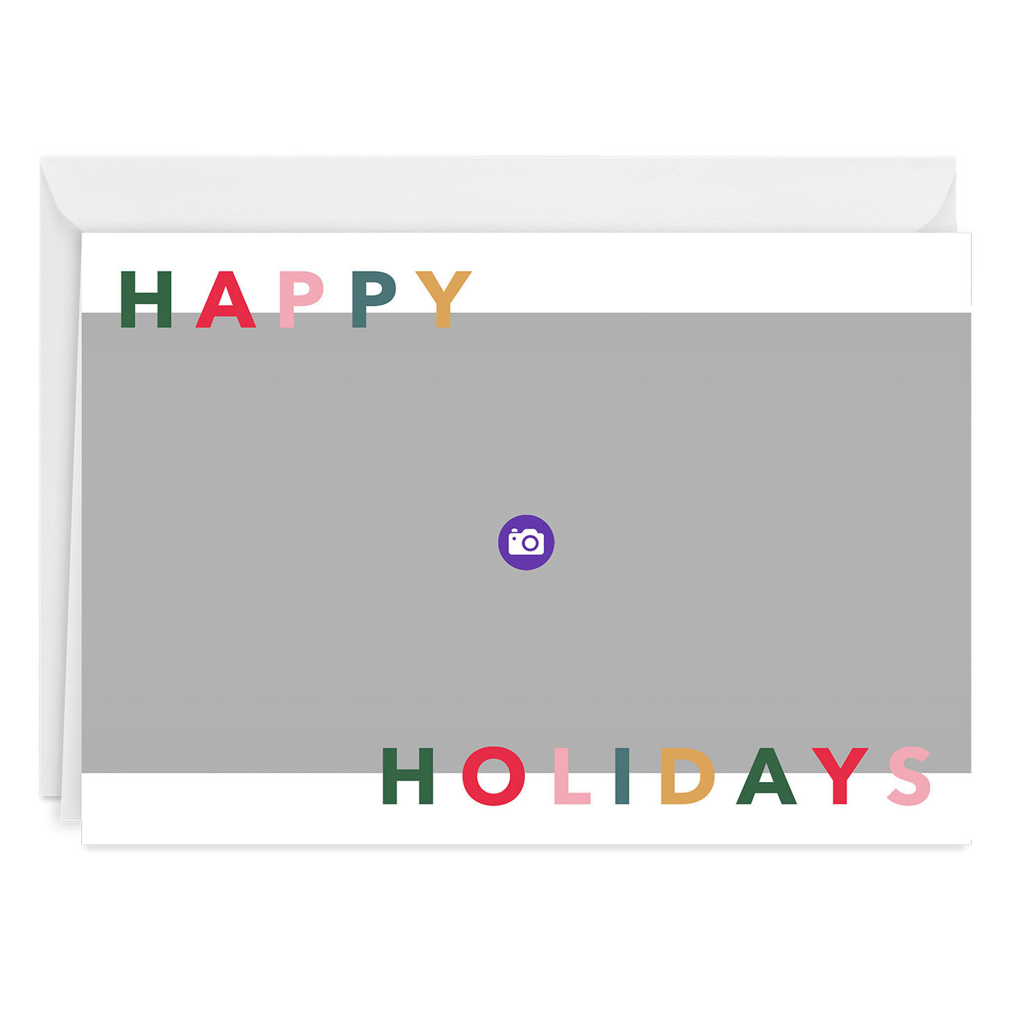 Personalized Happy Holidays Photo Card, , large image number 3