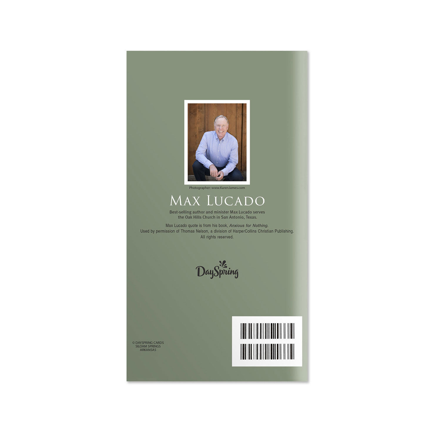 Max Lucado 2027 2028 2-Year Pocket Calendar back image number 2