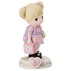 precious moments girl on bicycle age 6 figurin