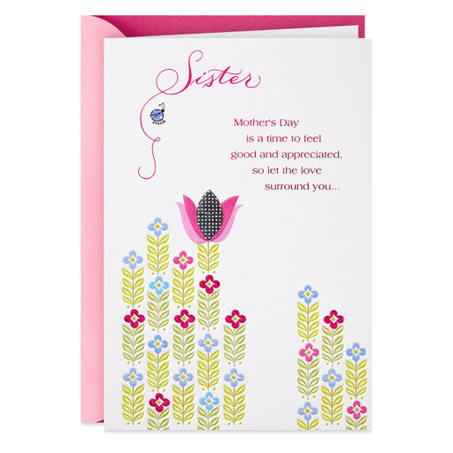 Sister, Let the Love Surround You Mother's Day Card, 