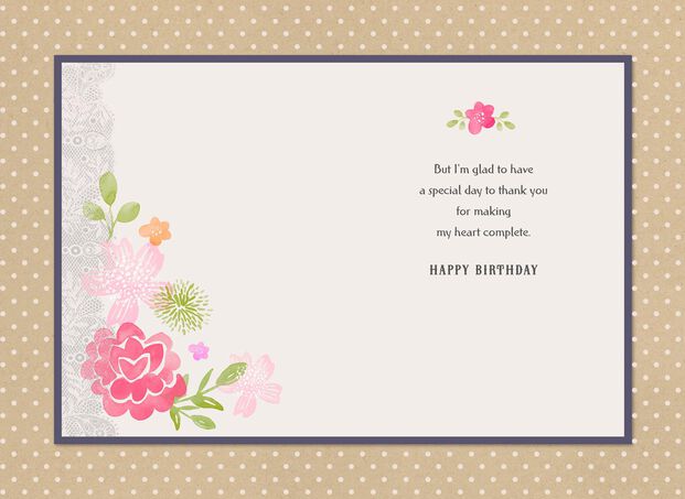 You Make My Heart Complete Romantic Birthday Card Greeting Cards Hallmark Send a romantic style birthday card to add that personal scribbler touch. you make my heart complete romantic birthday card