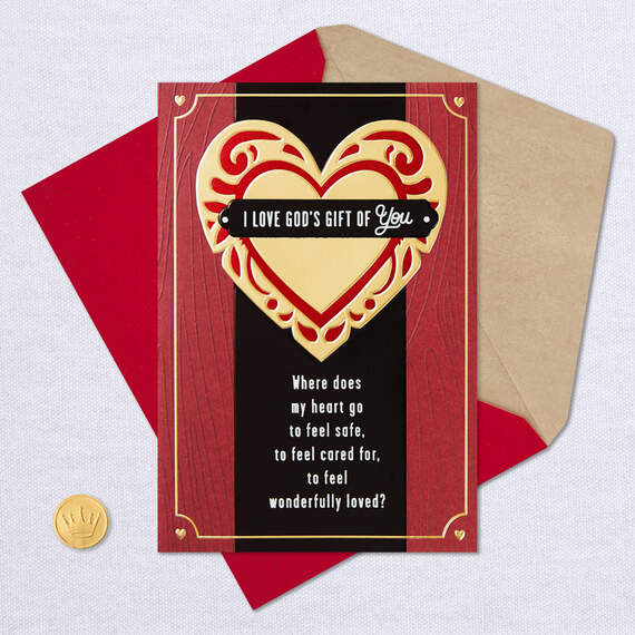 God's Gift Romantic Religious Love Card, , large image number 5