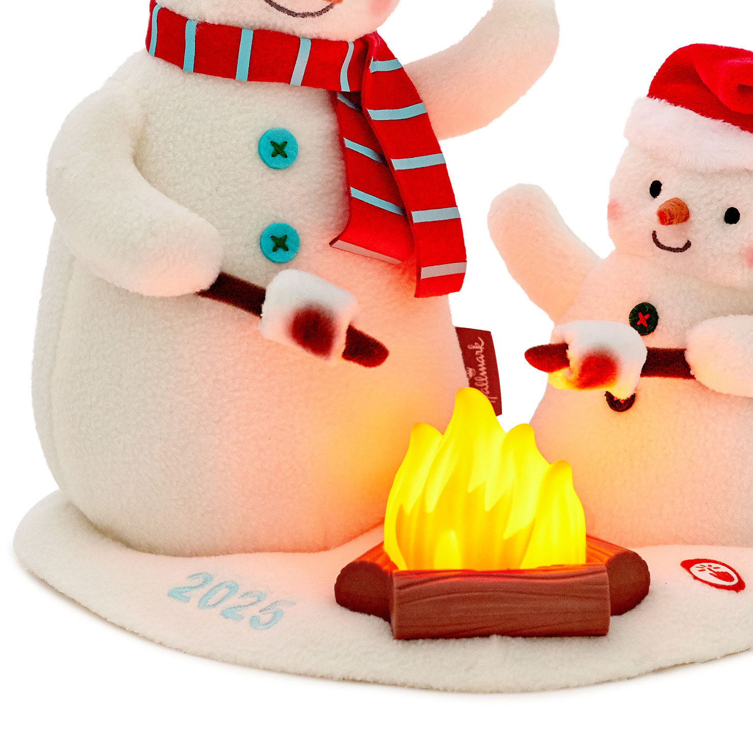 Plush Snowmen With Light, Motion and Sound closeup view image number 6