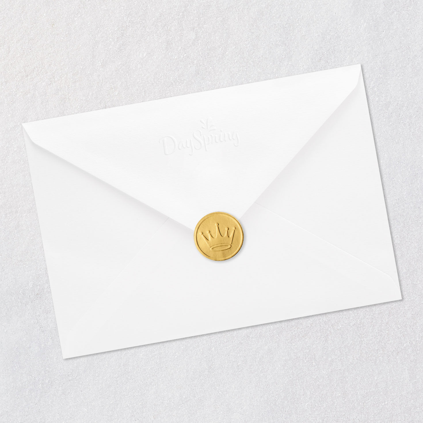Tree Daughter and Family Religious Christmas Card Envelope Back with Seal image number 8