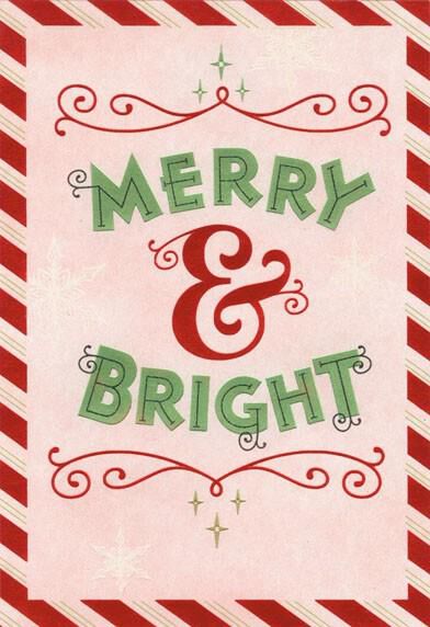 Merry and Bright Christmas Card