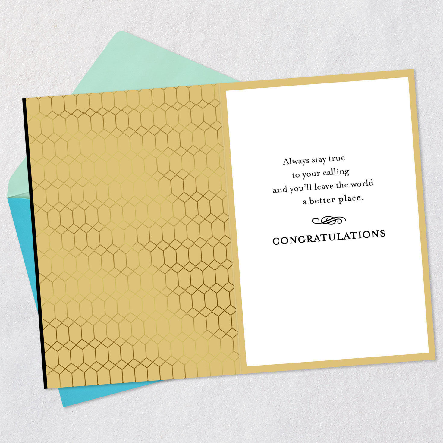 Ivy Wreath and Grad Cap Ph.D. Graduation Card  image number 3