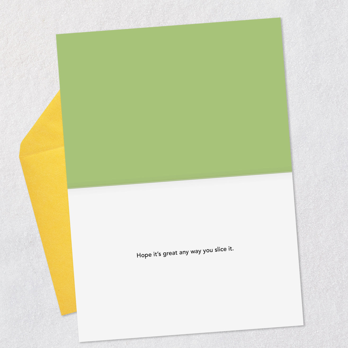 Dog Stuck in Bread Slice Funny Birthday Card Open card with envelope image number 3