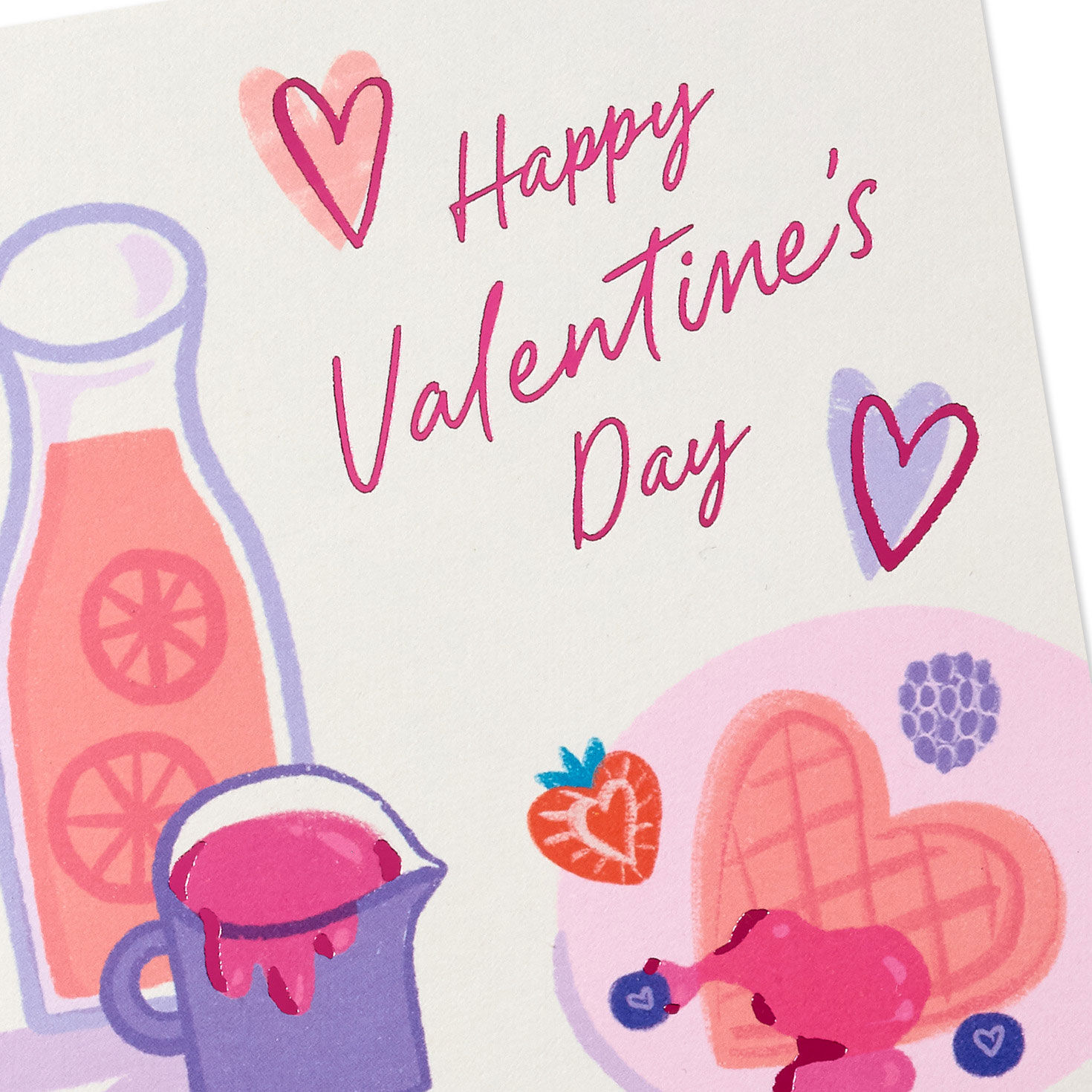 Waffles and OJ Valentine's Day Cards Pack upclose front image number 5