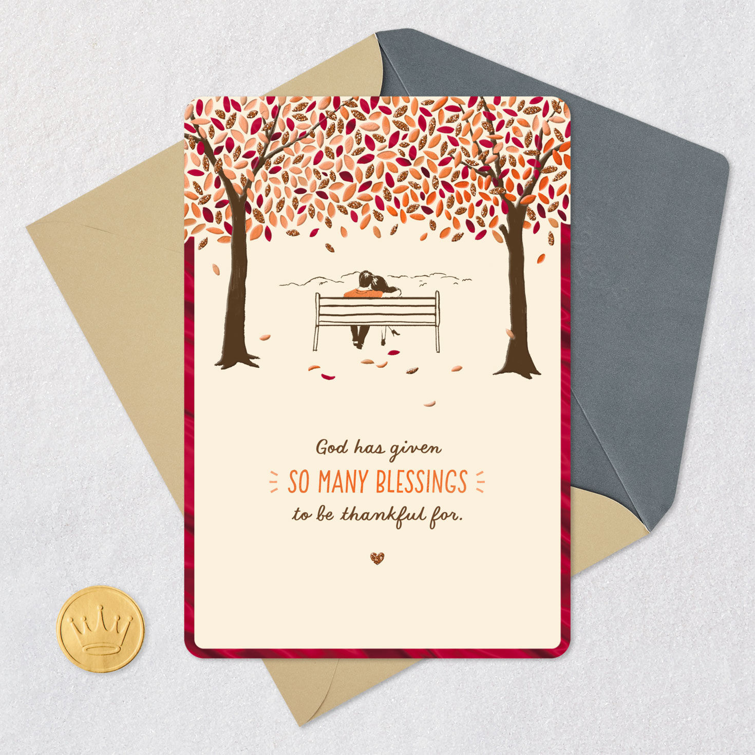 I Thank God Over and Over for You Romantic Religious Thanksgiving Card for only USD 3.99 | Hallmark