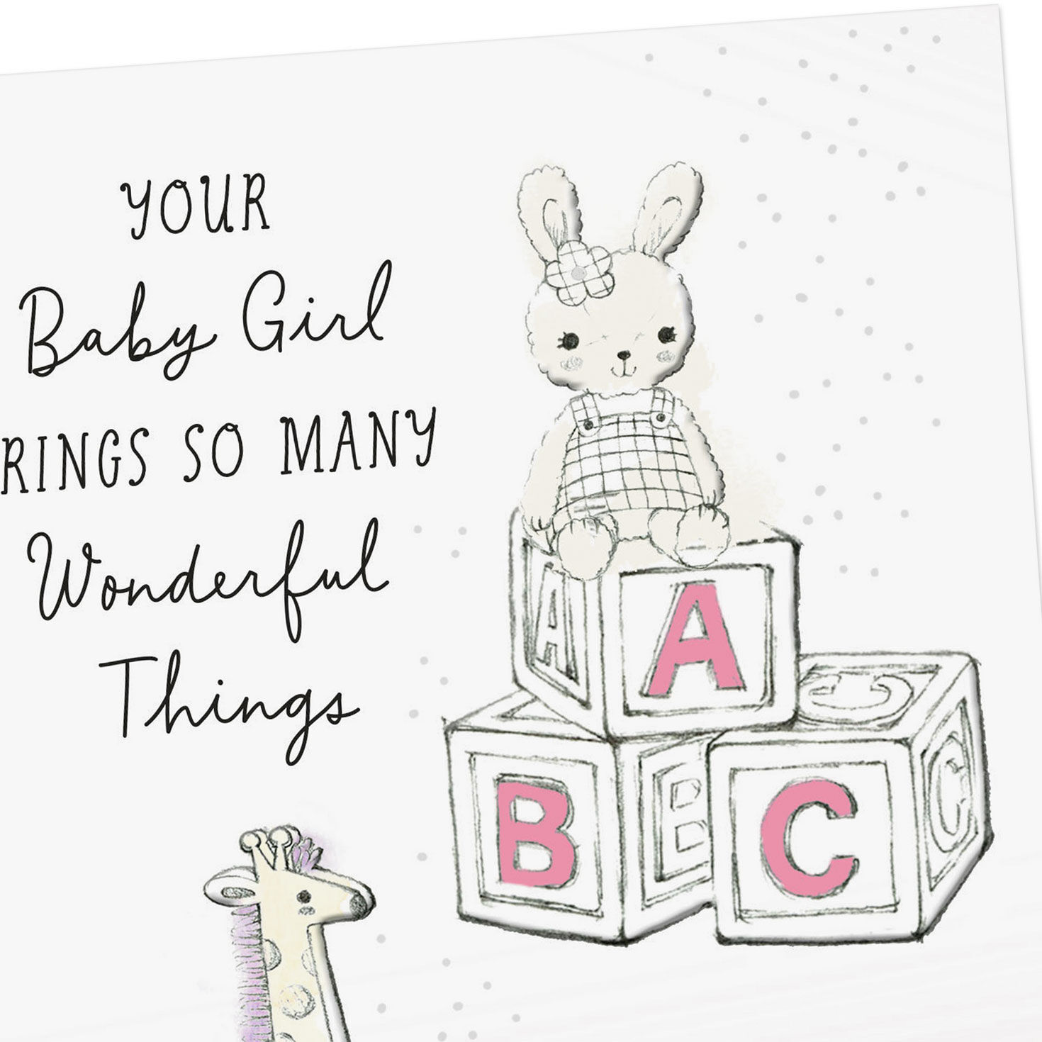 Can’t Wait to Meet Your New Daughter Baby Shower Card for only USD 2.99 | Hallmark