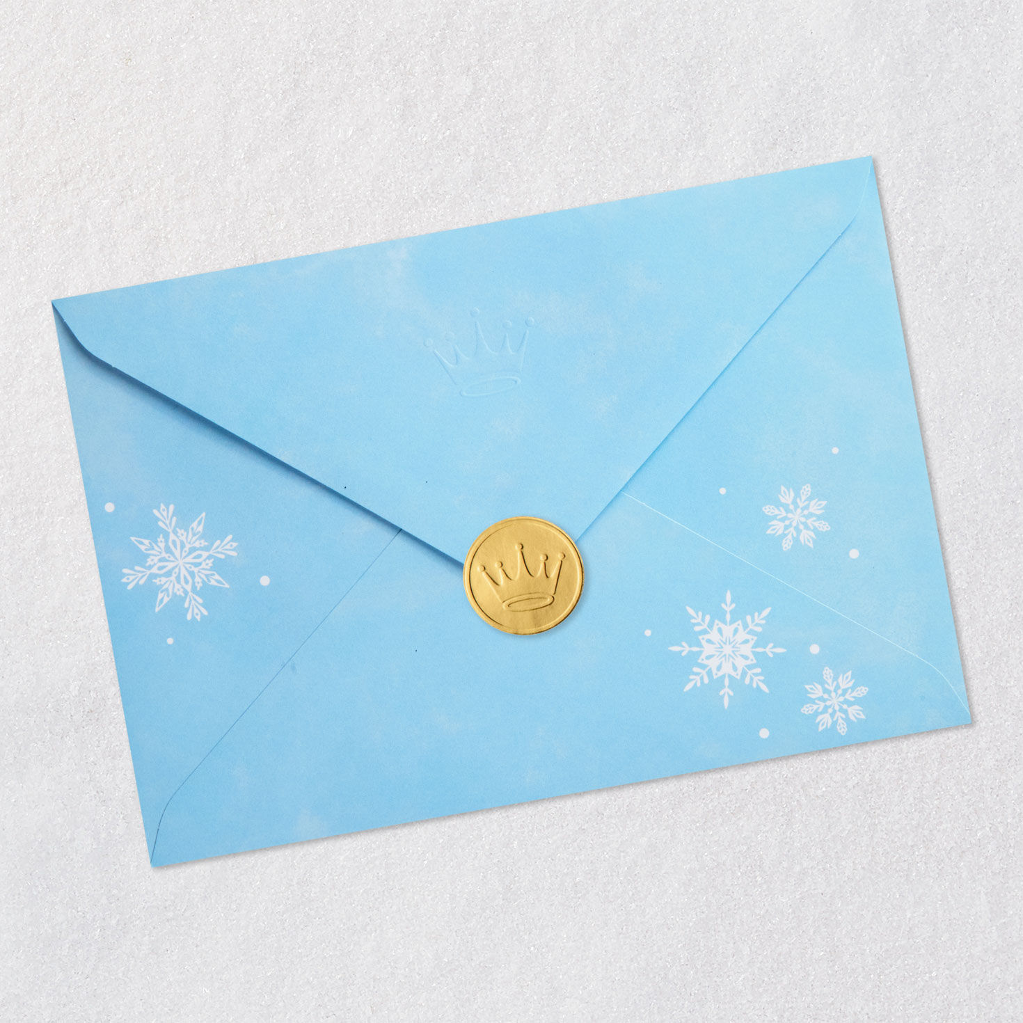 Young Woman Walking Dog Niece Christmas Card Envelope Back with Seal image number 9