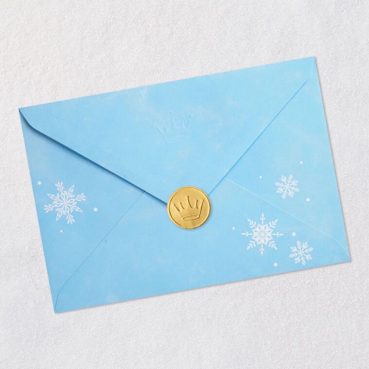 Young Woman Walking Dog Niece Christmas Card Envelope Back with Seal image number 9