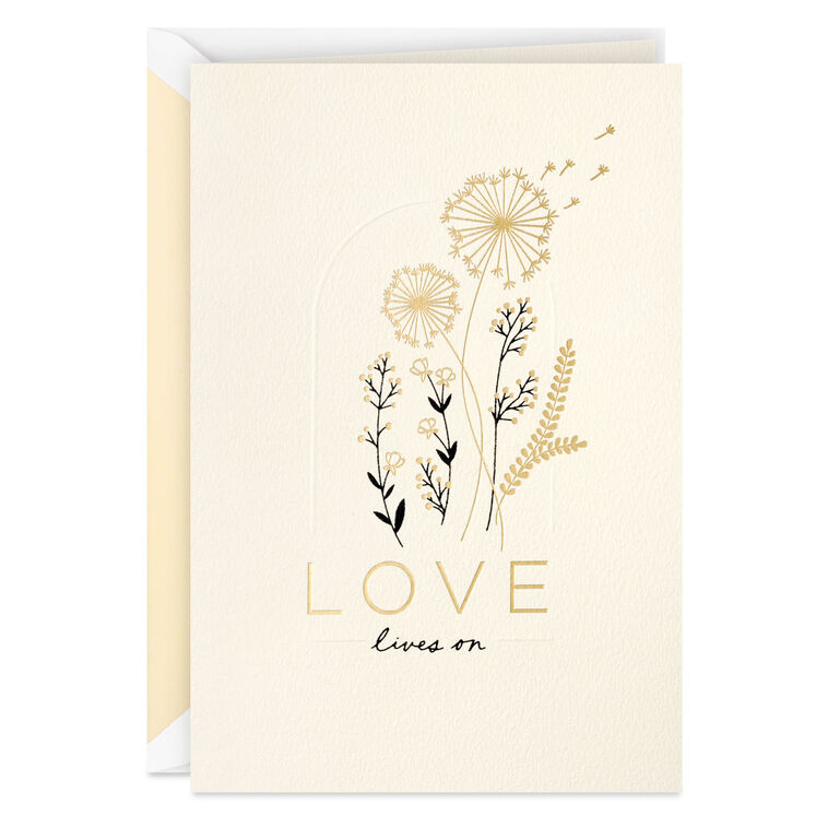 Love Lives On Sympathy Card