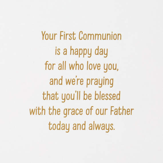 A Happy Day Religious First Communion Card for Godson, , large image number 2