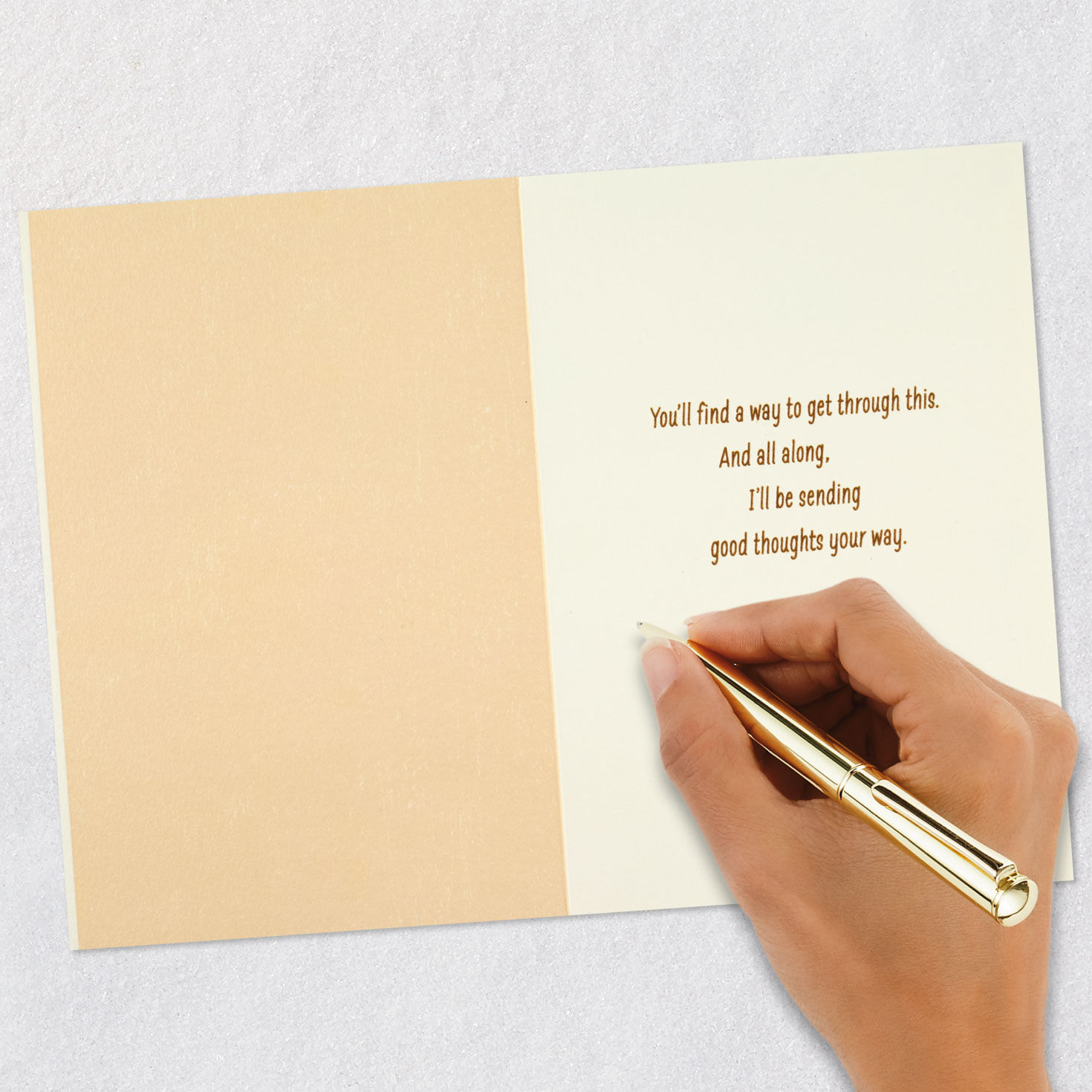 Sunset Mountain Lake Encouragement Card Signing card image number 6