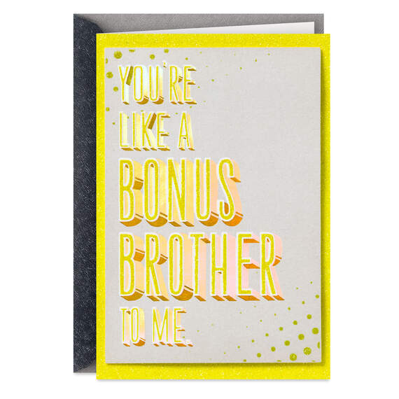 Like a Bonus Brother to Me Birthday Card for Brother-in-Law