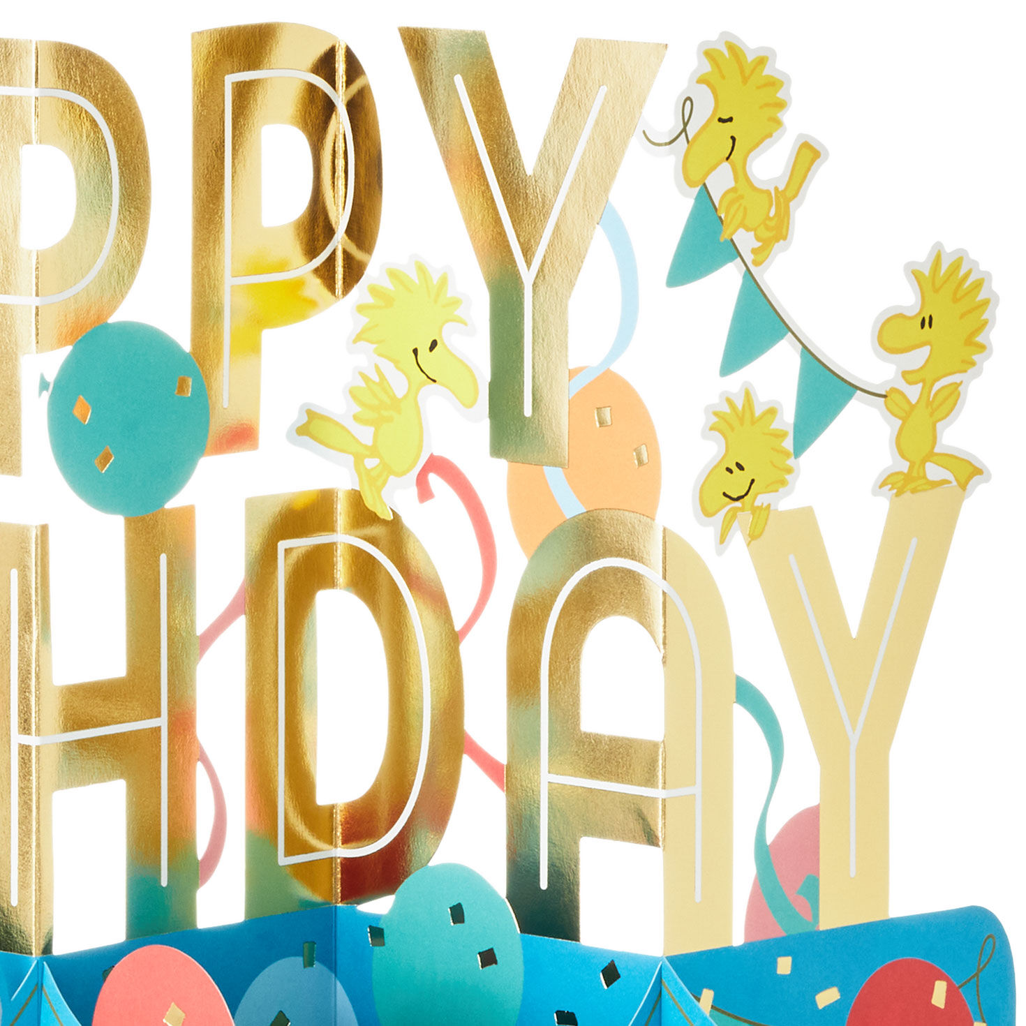 Jumbo Peanuts&reg; Snoopy and Woodstock Fun and Good Times 3D Pop-Up Birthday Card, , large image number 4