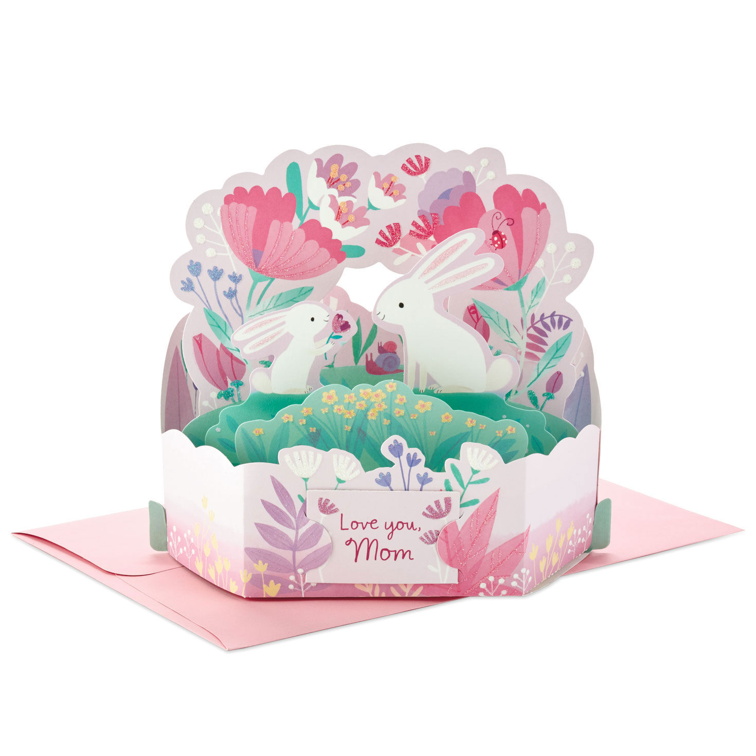 Love You, Mom Bunnies 3D Pop-Up Mother's Day Card