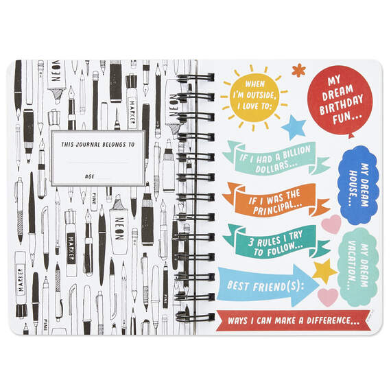 Write On! Prompted Journal With Stickers, , large image number 3