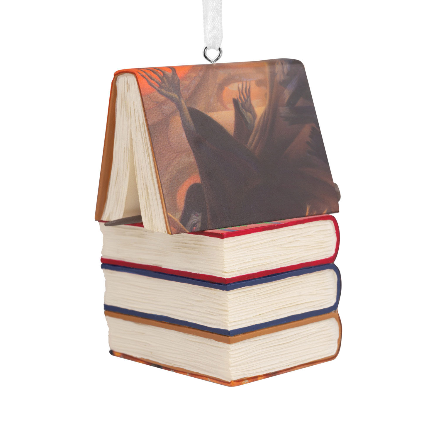 Harry Potter Stacked Books Christmas Ornament Back image number 4