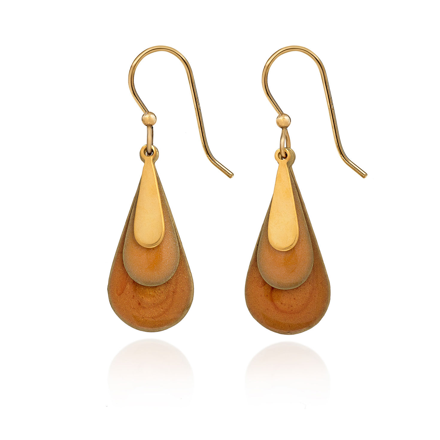 Metal teardrop earrings shop