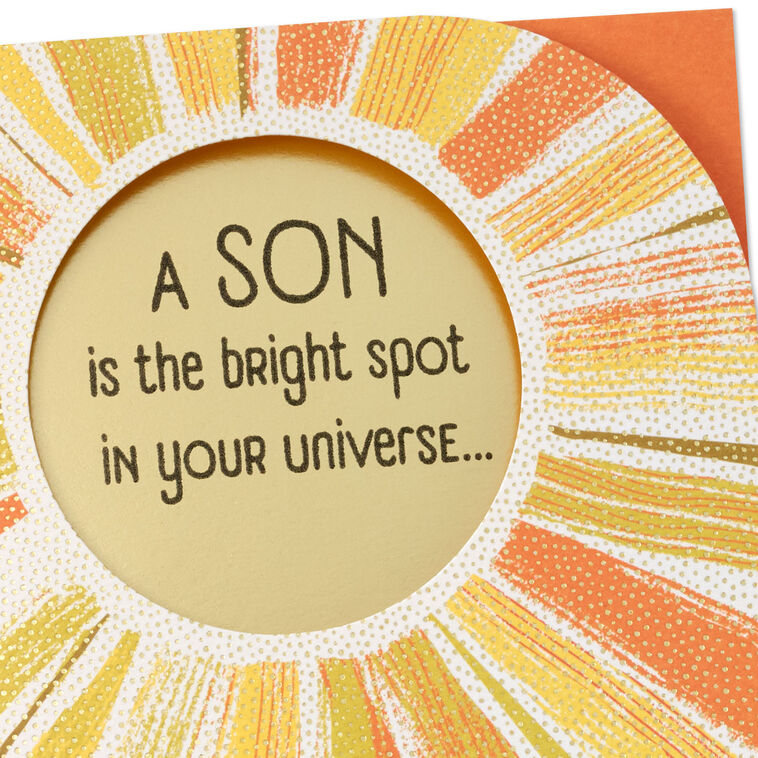You're a Bright Spot in Our Universe Birthday Card for Son, , large image number 7