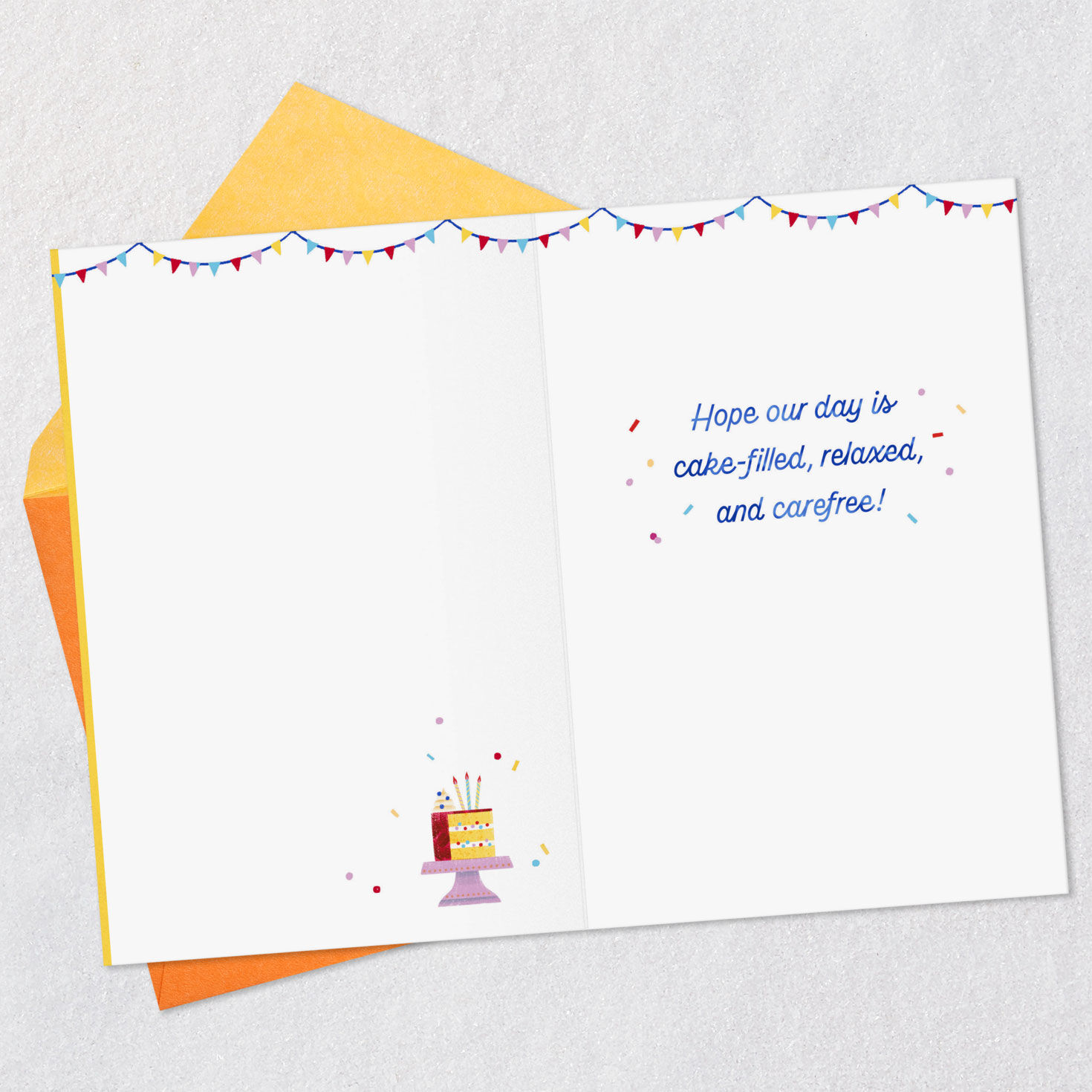 Happy Day to Us Shared Birthday - Cakes On Yellow Shared Birthday Card 299HBD4991 03 