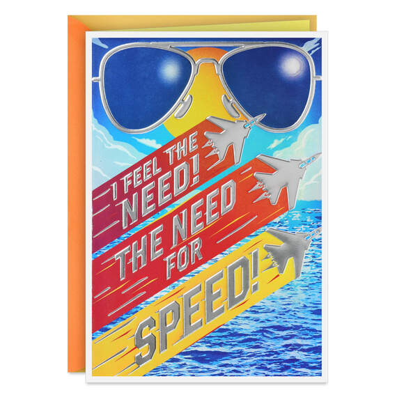 Gun Hallmark Top Gun™ The Need for Speed Birthday Card - Greeting Cards | Hallmark
