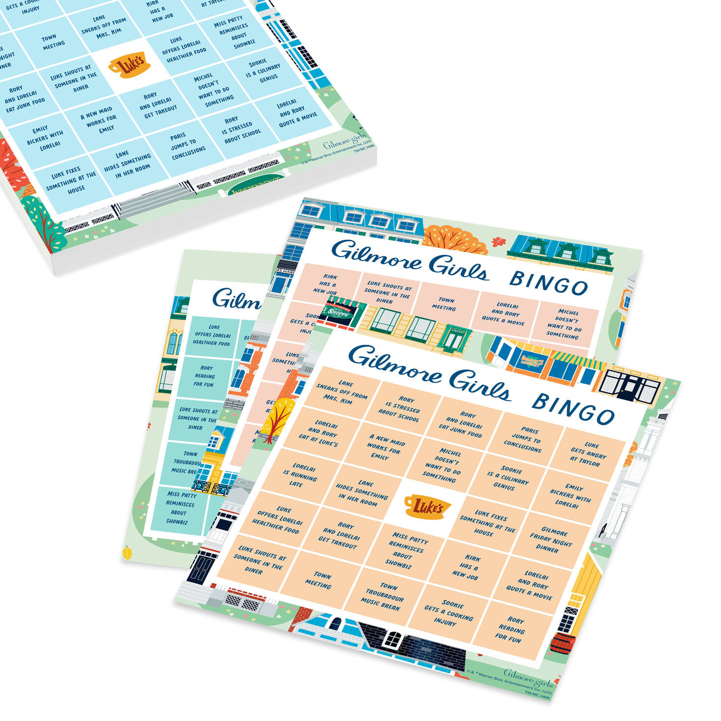 Gilmore Girls Bingo Game Card Set stacked image number 4