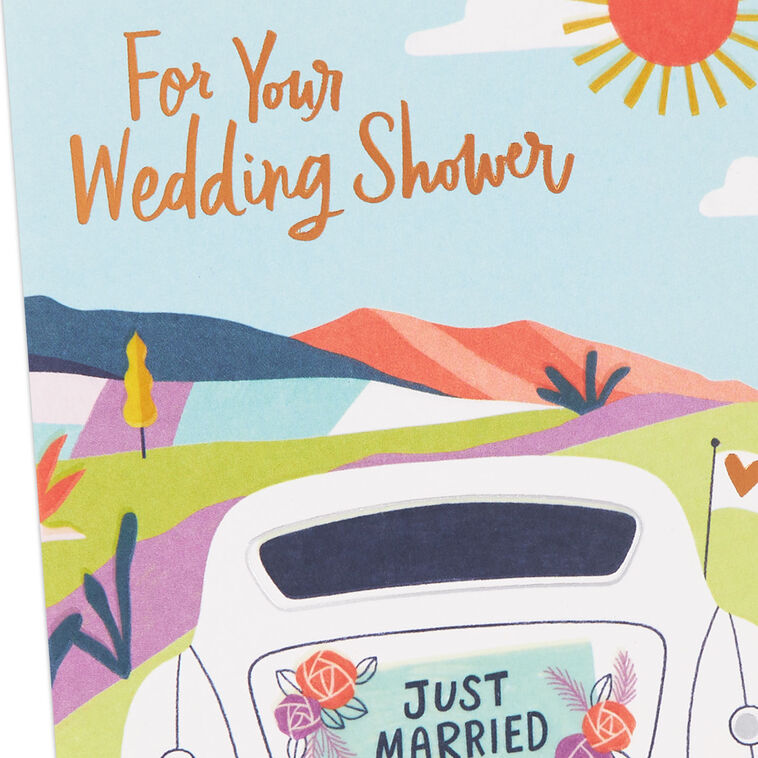 Just Married Car Bridal Shower Gift Card Holder  image number 5