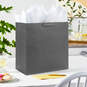 15" Gray Extra-Deep Gift Bag, Gray, large image number 2