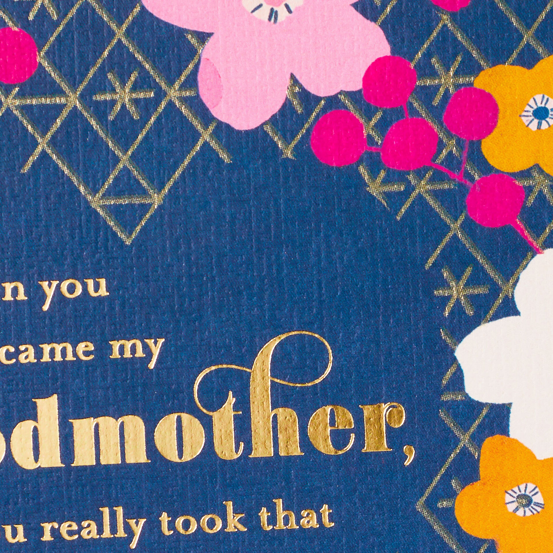 Incredibly Blessed by My Godmother Mother's Day Card Greeting Cards