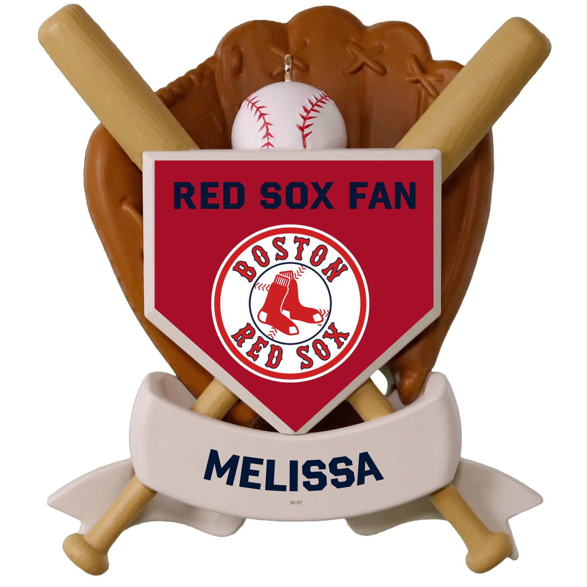MLB Baseball Personalized Ornament, Red Sox™ Personalized Ornaments