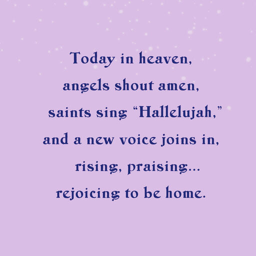 Safely Home in Heaven Sympathy Card, 