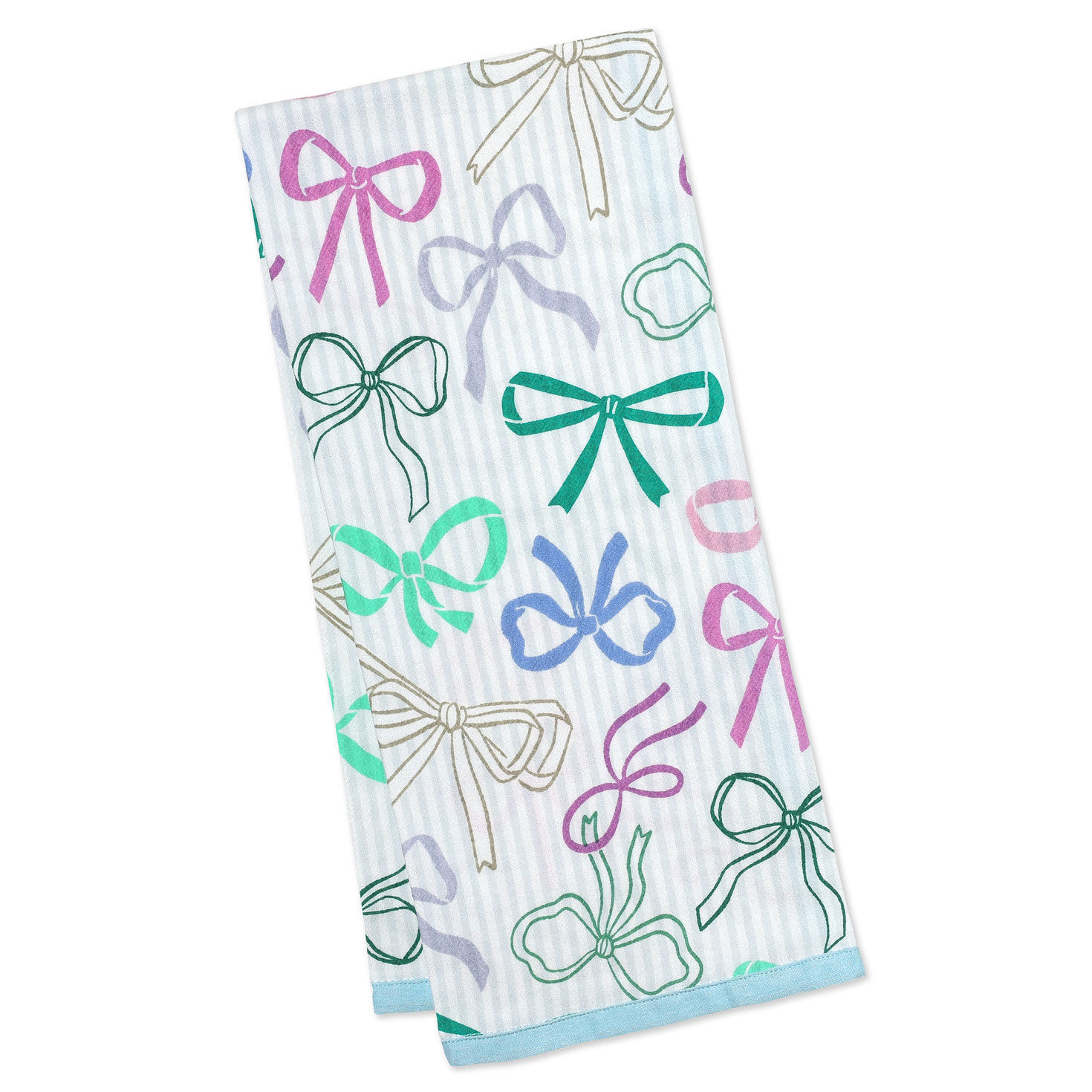Colorful Bows Tea Towel, 18x24