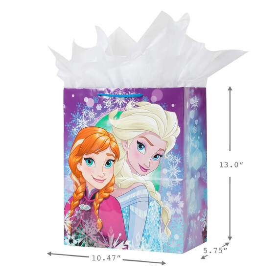 13" Disney Princess, Frozen 2 and Minnie Mouse 3-Pack Assorted Gift Bags With Tissue, , large image number 4