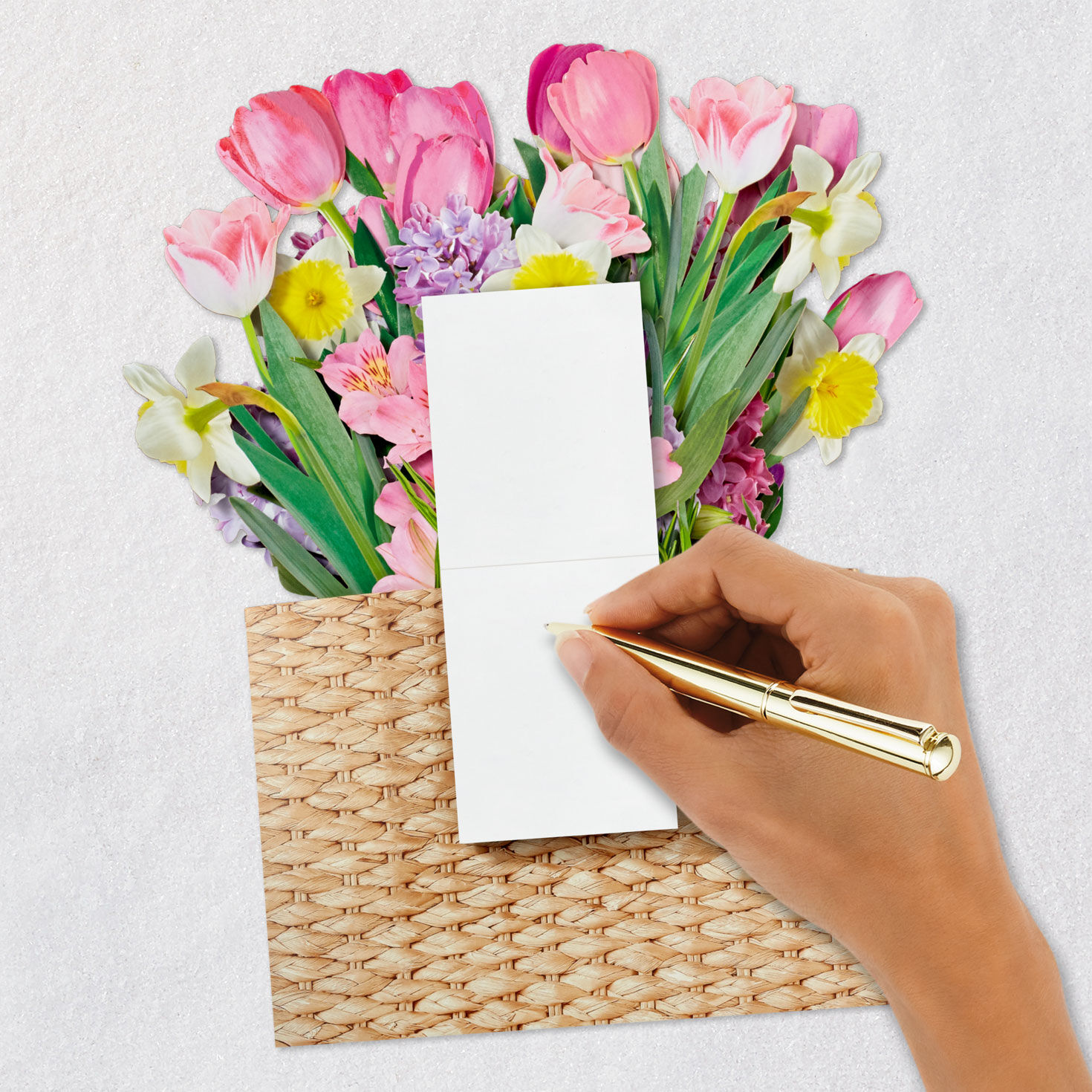 Beautiful Day Spring Flower Bouquet 3D Pop-Up Easter Card, , large image number 7