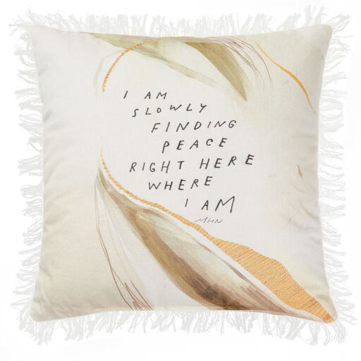 Morgan Harper Nichols Finding Peace Decorative Throw Pillow, 18x18, 