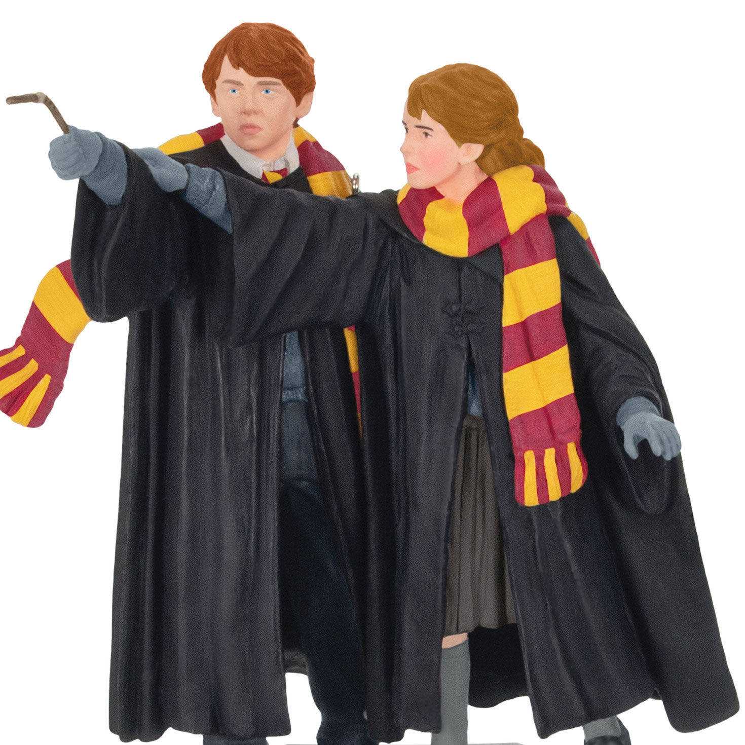 Harry Potter and the Chamber of Secrets&trade; Collection Ron Weasley&trade; and Hermione Granger&trade; Ornament With Light and Sound, , large image number 6