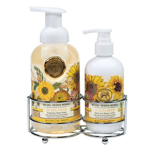 Sunflower Scented Hand Care Caddy, Set of 3, 