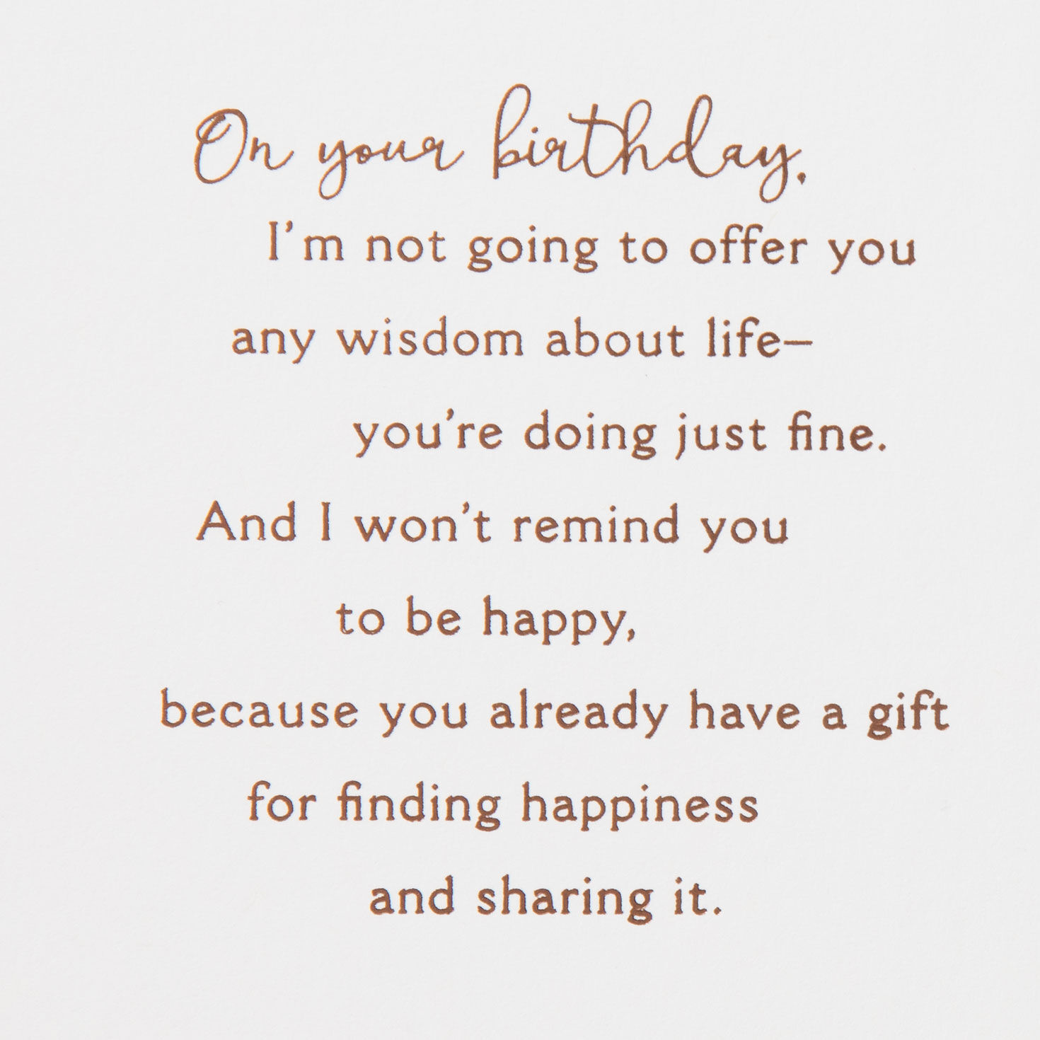 You Have a Gift for Sharing Happiness Birthday Card for Daughter, , large image number 2