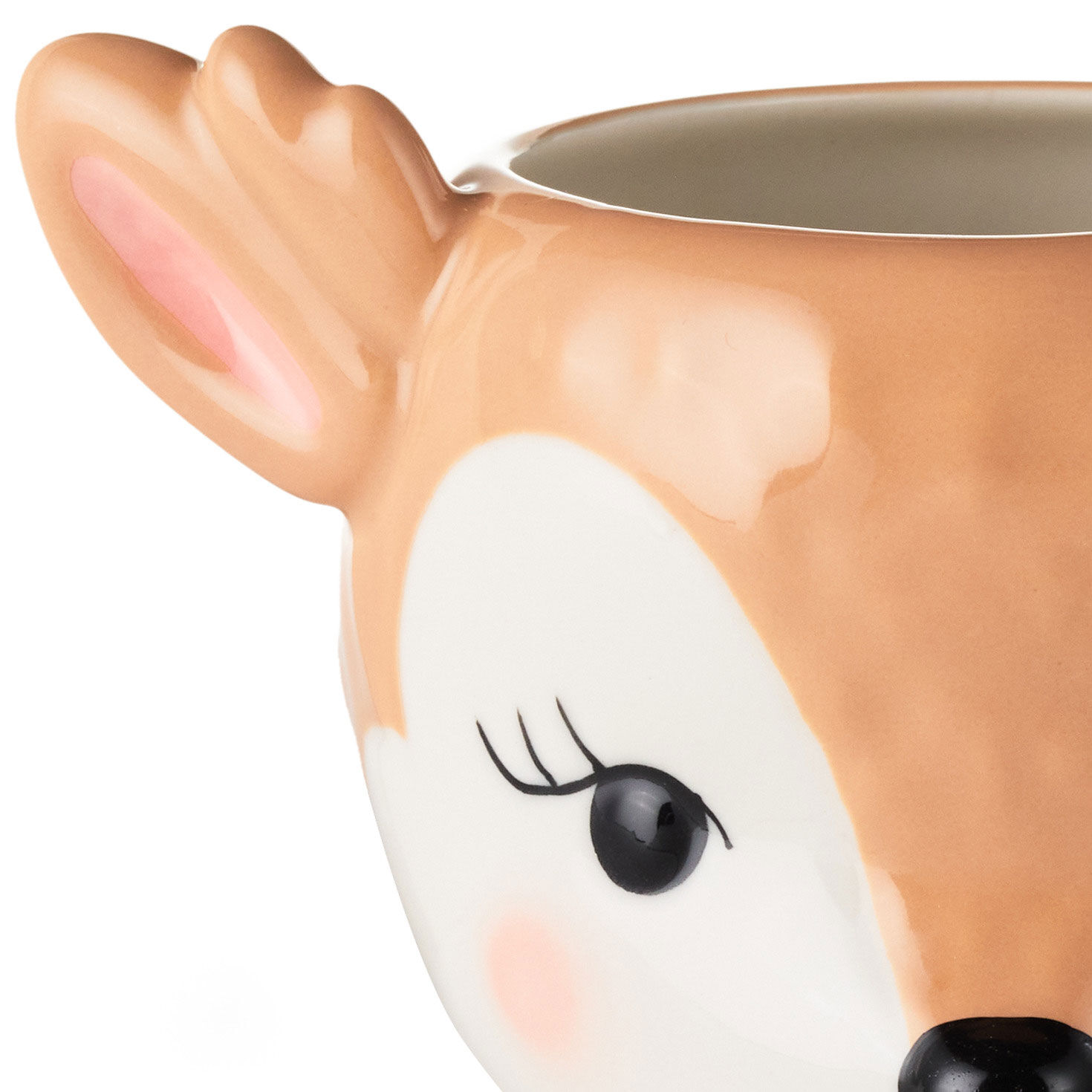 Vintage Reindeer Sculpted Mug upclose detail image number 3